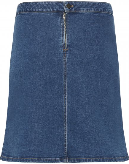 Kaffe Curve Leni Denim Skirt Blue - Hameet - 