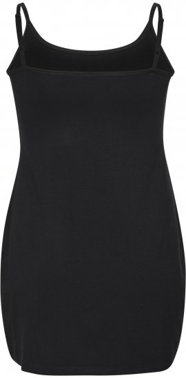 Kaffe Curve Jena Mekko Olkaimilla Musta - Naisten mekot isot koot - 