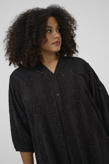 Kaffe Curve Dina Dress Black Deep - Midimekot - 