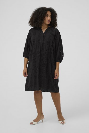 Kaffe Curve Dina Dress Black Deep - Midimekot - 