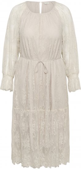 Kaffe Curve Amalie Lace Dress Moonbeam - Midimekot - 