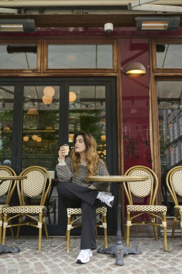 Kaffe Curve Jenna Levenevät Leggingsit Musta - Naisten farkut ja housut isot koot - 