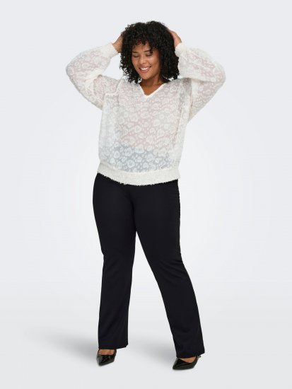 Only Carmakoma Pever Flared Pants Black - Housut - 