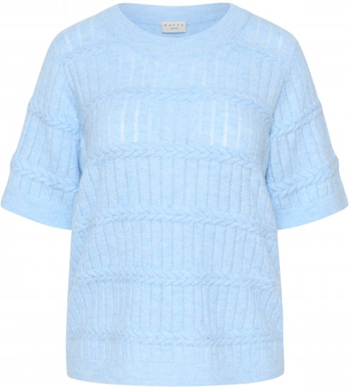 Kaffe Curve Minia Pullover Powder Blue Melange - Neulepaidat - 