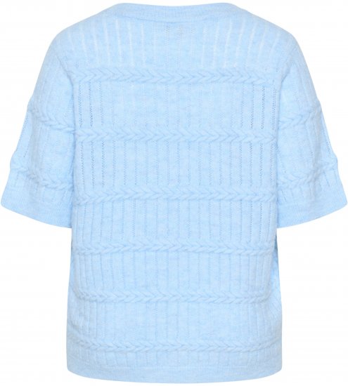 Kaffe Curve Minia Pullover Powder Blue Melange - Neulepaidat - 