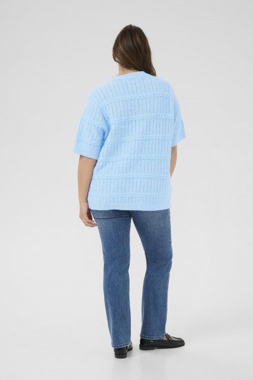 Kaffe Curve Minia Pullover Powder Blue Melange - Neulepaidat - 