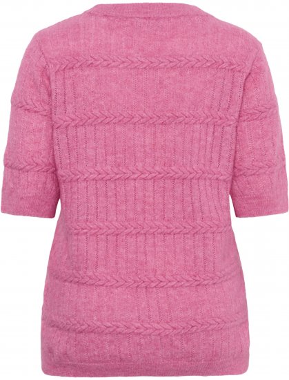 Kaffe Curve Minia Pullover Pink Power Melange - Neulepaidat - 