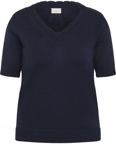 Kaffe Curve Leani Knitted Pullover Midnight Marine - Neulepaidat - 