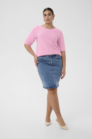 Kaffe Curve Lotia Pullover Pink Frosting - Neulepaidat - 