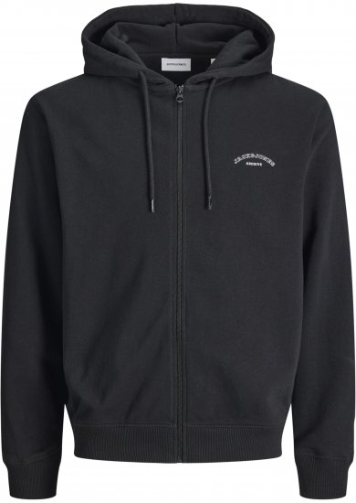 Jack & Jones College Logo Hoodie Black - Hupparit ja collegepaidat - Miesten hupparit ja collegepaidat isot koot