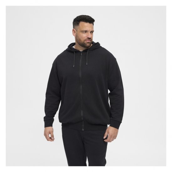 North Latitude Full Zip Hoodie Black - Hupparit ja collegepaidat - Miesten hupparit ja collegepaidat isot koot
