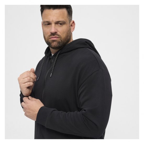 North Latitude Full Zip Hoodie Black - Hupparit ja collegepaidat - Miesten hupparit ja collegepaidat isot koot