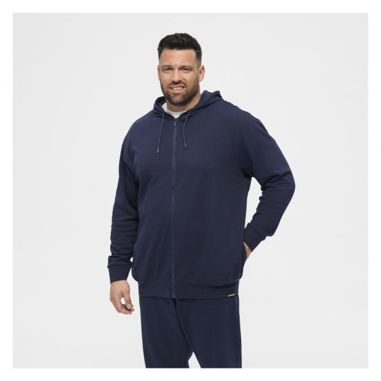 North Latitude Full Zip Hoodie Navy - Hupparit ja collegepaidat - Miesten hupparit ja collegepaidat isot koot
