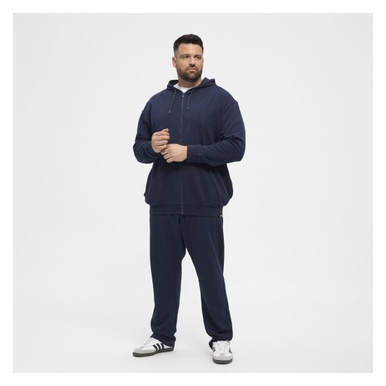 North Latitude Full Zip Hoodie Navy - Hupparit ja collegepaidat - Miesten hupparit ja collegepaidat isot koot