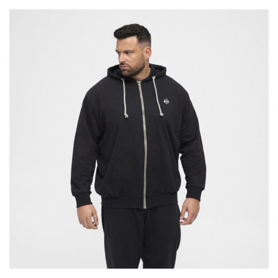 North Latitude Cardigan Hoodie Black - Hupparit ja collegepaidat - Miesten hupparit ja collegepaidat isot koot
