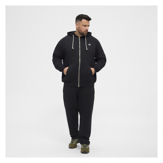 North Latitude Cardigan Hoodie Black - Hupparit ja collegepaidat - Miesten hupparit ja collegepaidat isot koot
