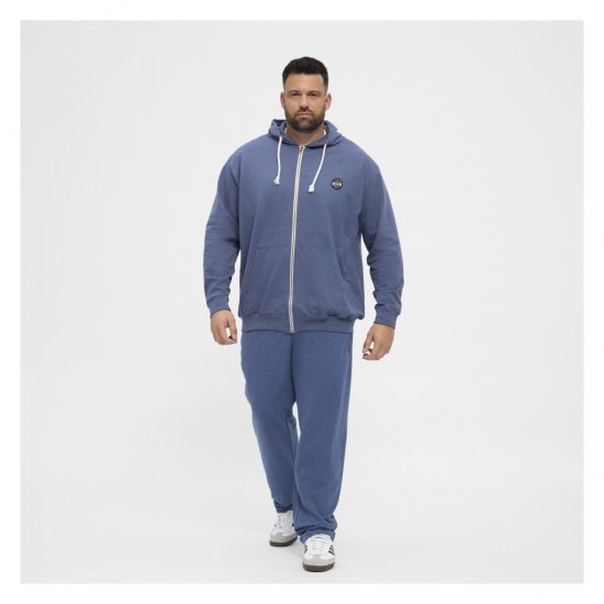 North Latitude Cardigan Hoodie Blue - Hupparit ja collegepaidat - Miesten hupparit ja collegepaidat isot koot
