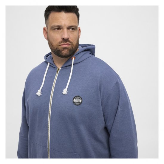 North Latitude Cardigan Hoodie Blue - Hupparit ja collegepaidat - Miesten hupparit ja collegepaidat isot koot