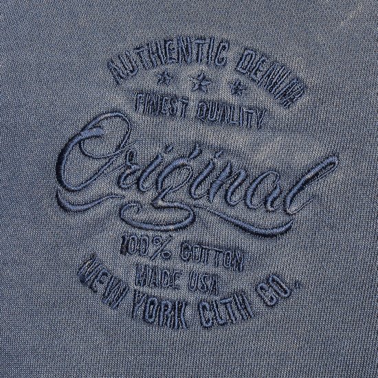 Kam Jeans 7082 Garment DYE with Zipper Hoodie Vintage Indigo - Hupparit ja collegepaidat - Miesten hupparit ja collegepaidat isot koot