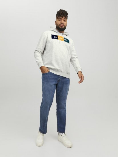 Jack & Jones Codyy Hoodie White - Hupparit ja collegepaidat - Miesten hupparit ja collegepaidat isot koot