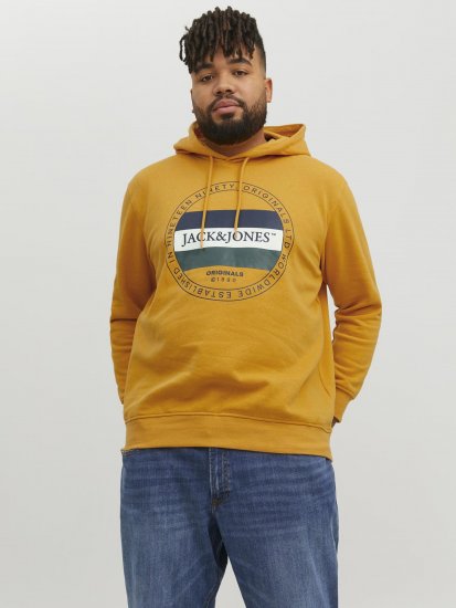 Jack & Jones Codyy Hoodie Yellow - Hupparit ja collegepaidat - Miesten hupparit ja collegepaidat isot koot