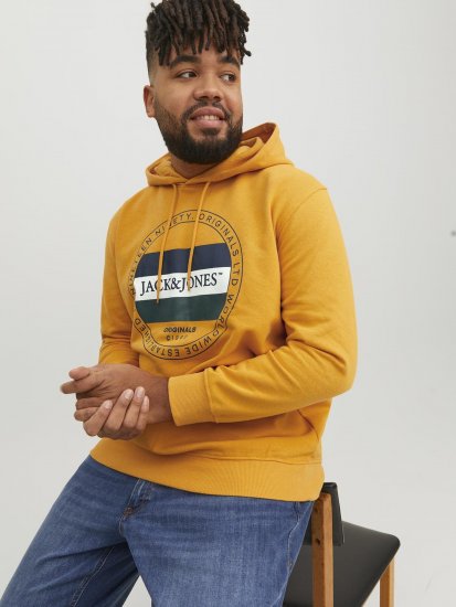 Jack & Jones Codyy Hoodie Yellow - Hupparit ja collegepaidat - Miesten hupparit ja collegepaidat isot koot