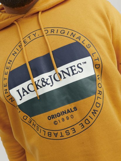 Jack & Jones Codyy Hoodie Yellow - Hupparit ja collegepaidat - Miesten hupparit ja collegepaidat isot koot