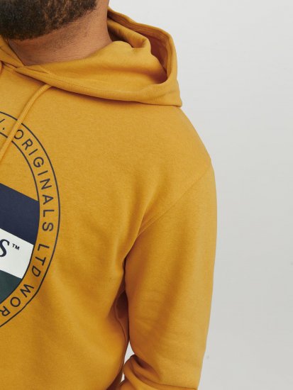 Jack & Jones Codyy Hoodie Yellow - Hupparit ja collegepaidat - Miesten hupparit ja collegepaidat isot koot