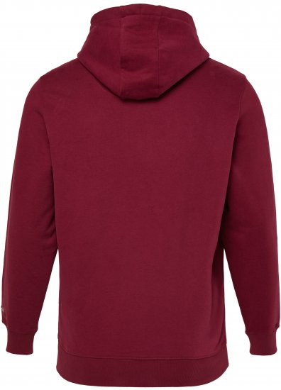 JP1880 Hoodie with Embroidery Aubergine - Hupparit ja collegepaidat - Miesten hupparit ja collegepaidat isot koot