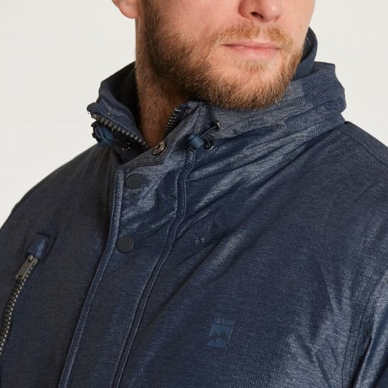 North Latitude 23134 Padded Jacket Waterproof 3K Navy - Takit - Miesten Takit, isot koot – 2XL – 12XL