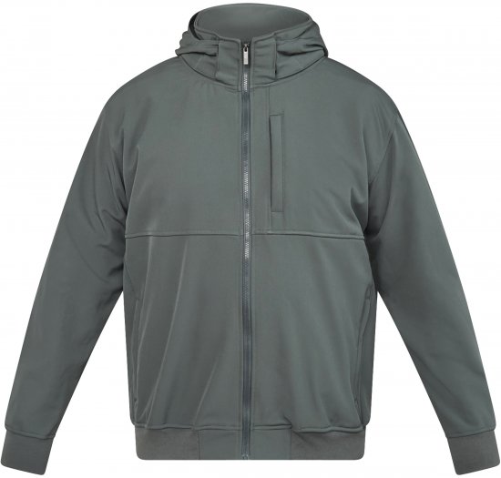 North Latitude 61301 Softshell-Takki Irrotettavalla Hupulla Tummanvihreä - Takit - Miesten Takit, isot koot – 2XL – 12XL