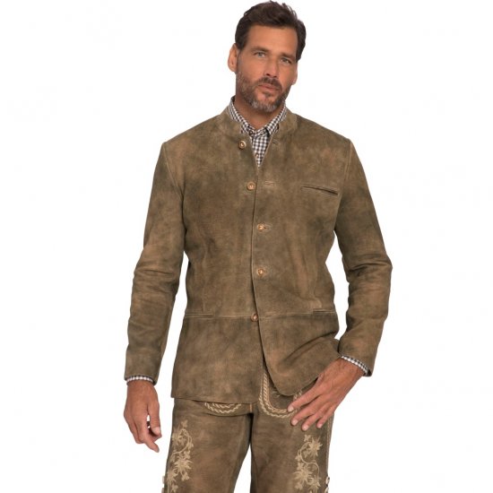 JP1880 Traditional Jacket Janker Goat Suede Brown - Juhlapukeutuminen - Juhlapukeutuminen – Juhli tyylikkäästi ja mukavasti