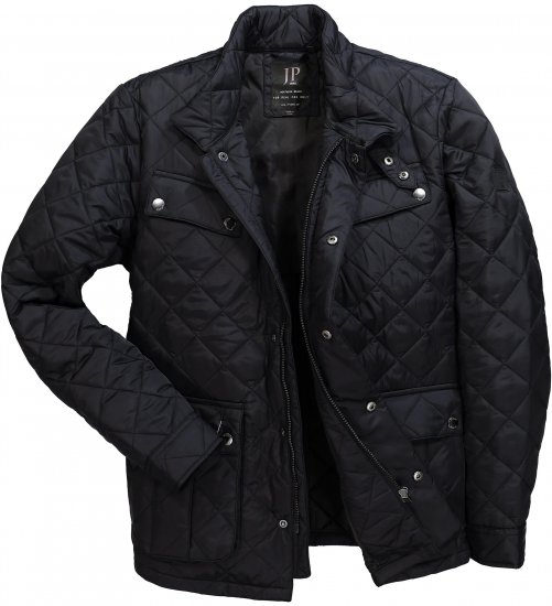 JP1880 Quilted with Multiple Pockets Jacket Black - Takit - Miesten Takit, isot koot – 2XL – 12XL