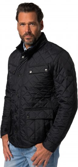 JP1880 Quilted with Multiple Pockets Jacket Black - Takit - Miesten Takit, isot koot – 2XL – 12XL