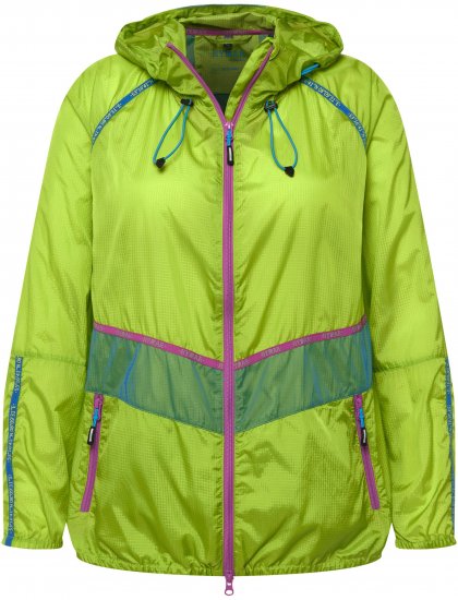 Ulla Popken Neon Rain Jacket Activewear Safety Yellow - Takit - 