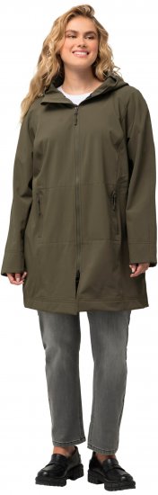Ulla Popken Triple Function Softshell Jacket Loden Green - Takit - 