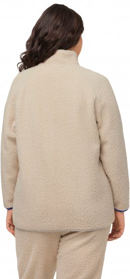 Ulla Popken Teddy Fleece Jacket Vanilla - Takit - 