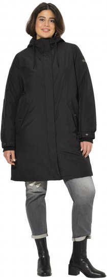 Ulla Popken HYPRAR Triple Function Weatherproof Jacket Black - Takit - 