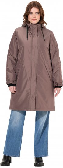 Ulla Popken HYPRAR Triple Function Weatherproof Jacket Taupe - Takit - 