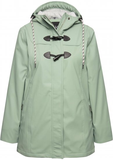 Ulla Popken HYPRAR Rain Jacket Mint Green - Takit - 
