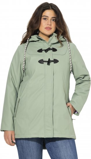Ulla Popken HYPRAR Rain Jacket Mint Green - Takit - 
