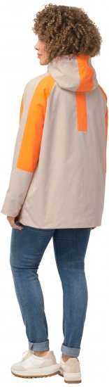 Ulla Popken HYPRAR Color Black Water Repellent Jacket Dark Putty - Takit - 