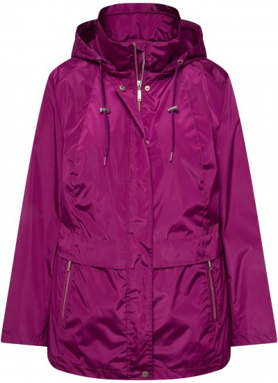 Ulla Popken HYPRAR Water-Repellent Windbreaker Berry - Takit - 
