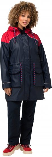 Ulla Popken HYPRAR Colorblock Triple Function Frisian Jacket Navy - Takit - 