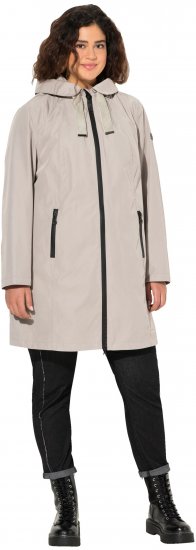 Ulla Popken HYPRAR Waterproof Jacket Medium Grey - Takit - 