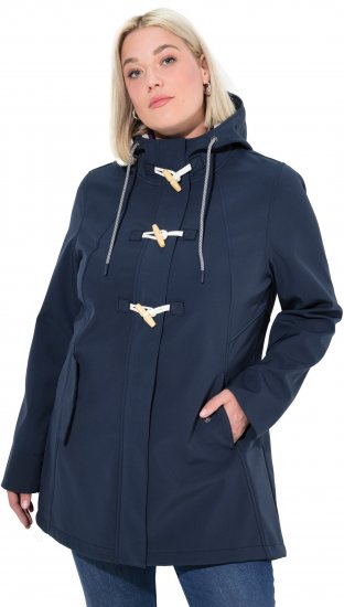 Ulla Popken HYPRAR Water-Repellent Softshell Jacket Navy - Takit - 