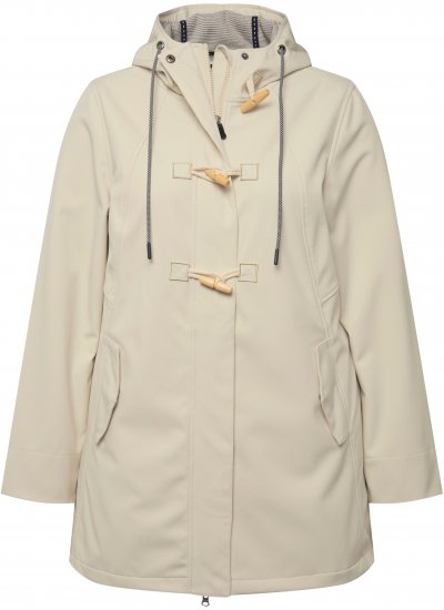 Ulla Popken HYPRAR Water-Repellent Softshell Jacket Vanilla - Takit - 