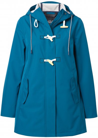 Ulla Popken HYPRAR Water-Repellent Softshell Jacket Teal - Takit - 