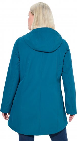 Ulla Popken HYPRAR Water-Repellent Softshell Jacket Teal - Takit - 