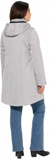 Ulla Popken HYPRAR Melange Softshell Jacket Grey Melange - Takit - 